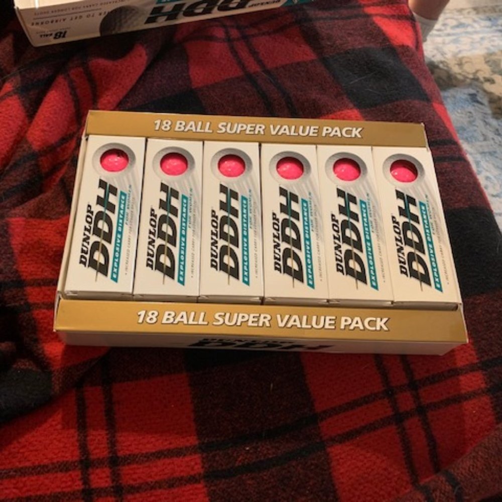 Dunlop pink golf balls, 18 ct
